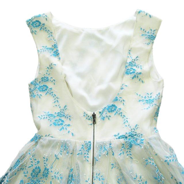 alice + olivia 花柄ノースリーブドレス