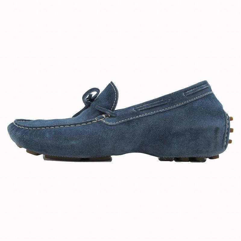 美品 ラルディーニ LARDINI スエード ドライビング シューズ 