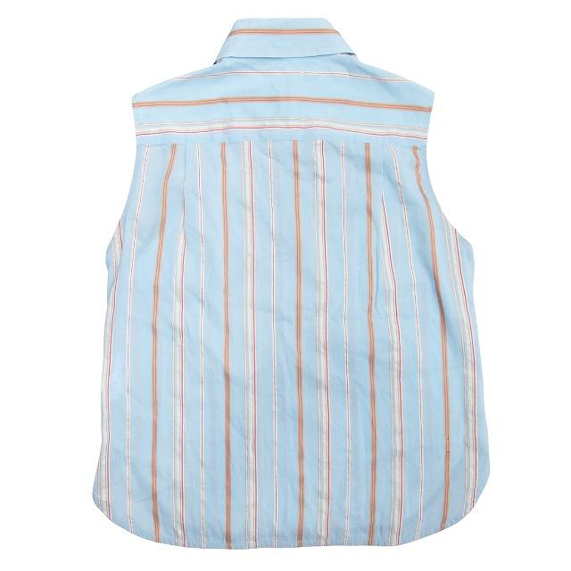 美品 18ss チノ CINOH ストライプ柄 ノースリーブ シャツ ブラウス 美品 18ss チノ CINOH ストライプ柄 ノースリーブ シャツ