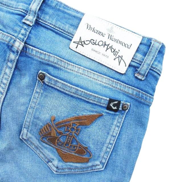 Vivienne Westwood オーブ刺繍 デニムパンツ - メルカリ 