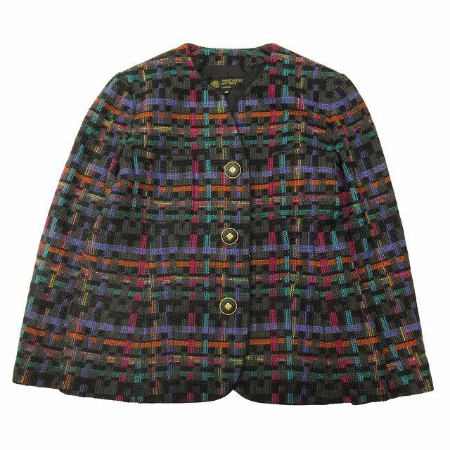 美品 ハーディエイミス HARDY AMIES BOUTIQUE レトロ調 幾何学模様 