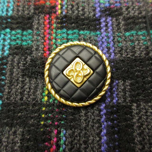 美品 ハーディエイミス HARDY AMIES BOUTIQUE レトロ調 幾何学模様