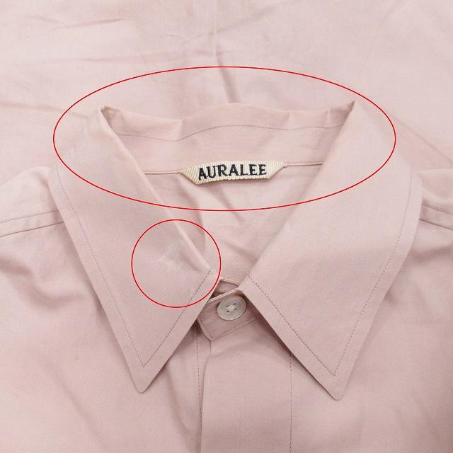 AURALEE 長袖シャツライトピンク4 - その他