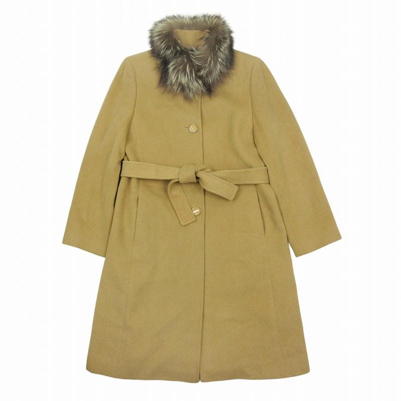 美品 ラピーヌ ブランシュ LAPINE BLANCHE フォックスファー アンゴラ 