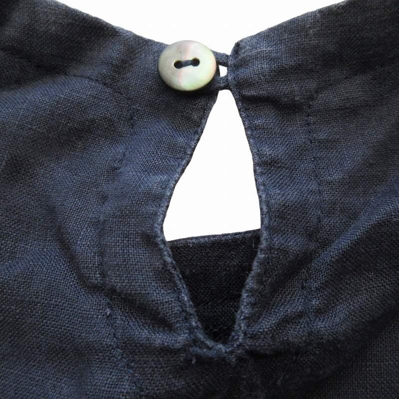 ネストローブ nest Robe リネン ブラウス 半袖 フリンジ レース  