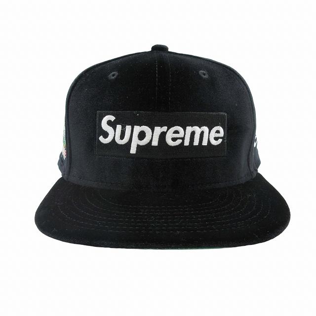 美品 22AW シュプリーム × ニューエラ SUPREME × NEW ERA Velour 