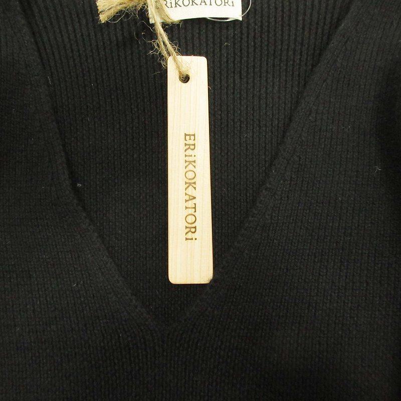 未使用品 エリコカトリ ERiKOKATORi カシミヤ100% リブ ニット 未使用品 エリコカトリ ERiKOKATORi カシミヤ100% リブ ニット