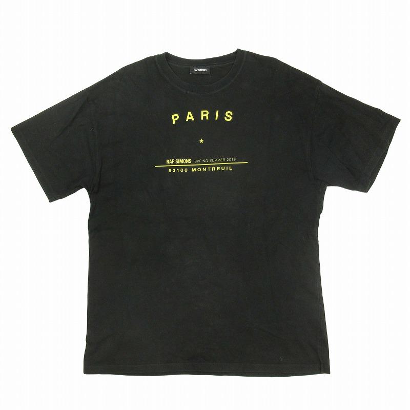 美品 19SS ラフシモンズ RAF SIMONS TOUR T-SHIRTS PARIS ツアー 