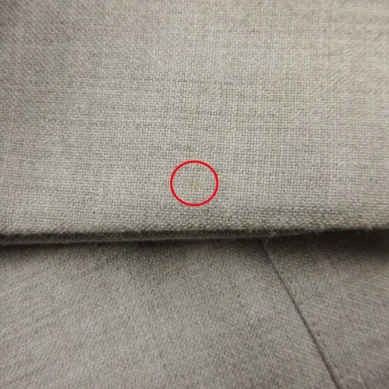 Reneルネ★キルティング白テーラード8分袖ジャケット36サイズ9号 Rene 18SS ルネ ダブルフェイス ノーカラー コート ミドル丈 九