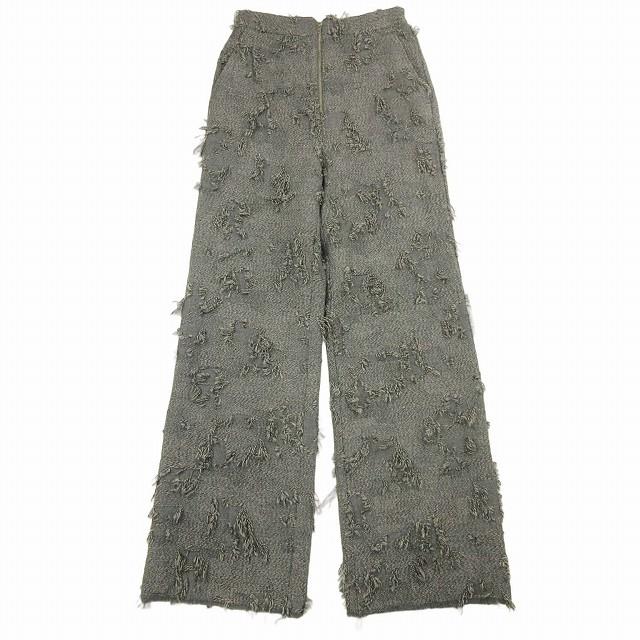 未使用品 23AW エリコカトリ ERiKOKATORi ripped wool pants リップド 