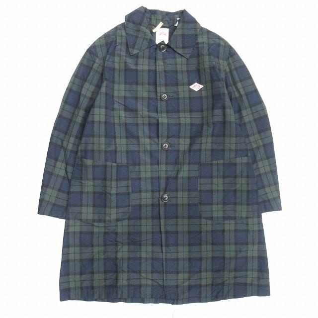 ほぼ未使用 DANTON ナイロン コート チェック 38 ダントン メンズ ほぼ未使用 DANTON ナイロン コート チェック 38 ダントン
