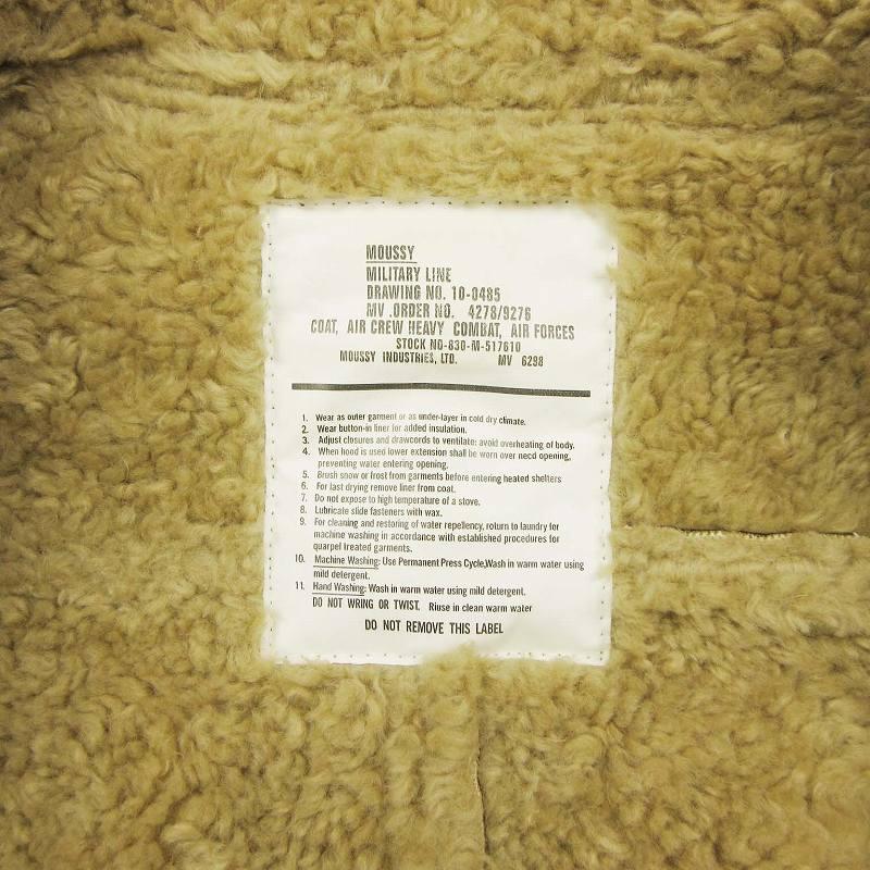 MOUSSY（マウジー） MOUSSY military line フェイクムートン フライト