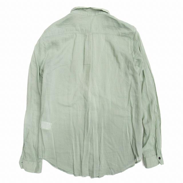 LOHEN ローヘンバンドカラーロングシャツカーキ