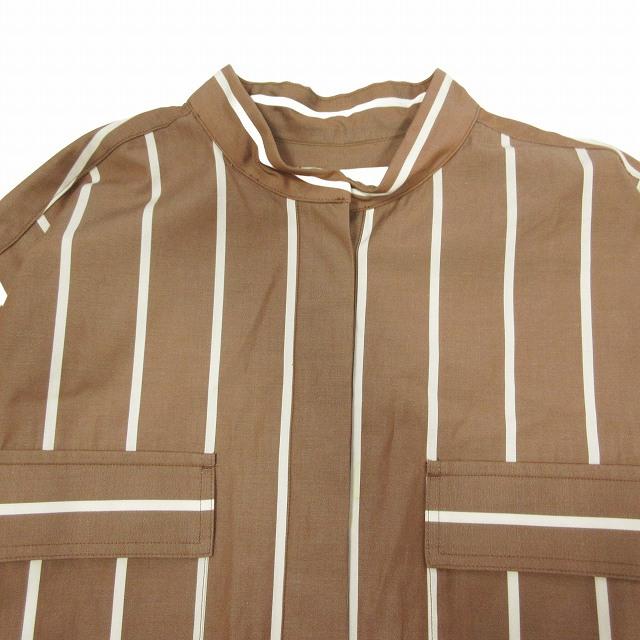 美品 19SS ティッカ TICCA ストライプ オーバーサイズ シャツ  