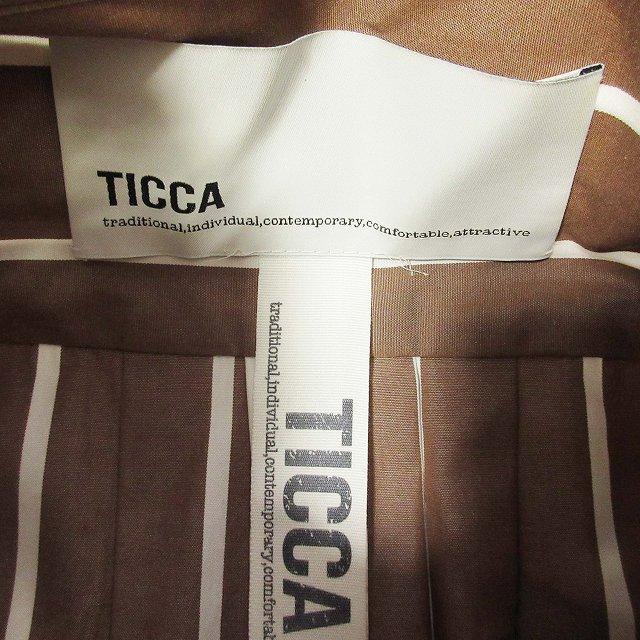 美品 19SS ティッカ TICCA ストライプ オーバーサイズ シャツ 