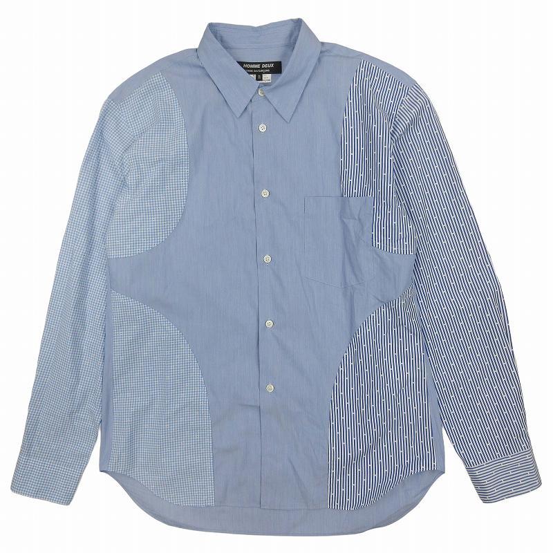 AD2002 田中オム コムデギャルソンオム ウールシャツ 切り替え 中古・古着通販】COMME des GARCONS HOMME (コムデギャルソン オム