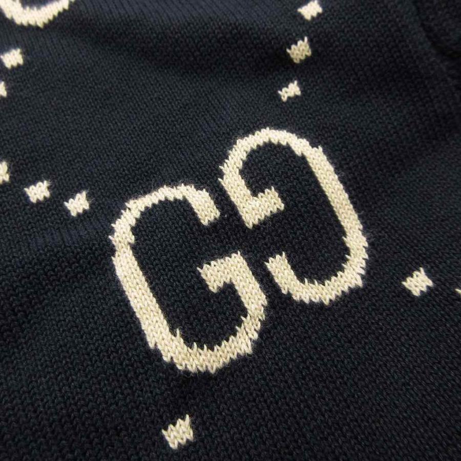 GUCCI 美品 23SS グッチ GG インターシャ ニット ポロシャツ GUCCI 美品 23SS グッチ GG インターシャ ニット ポロシャツ