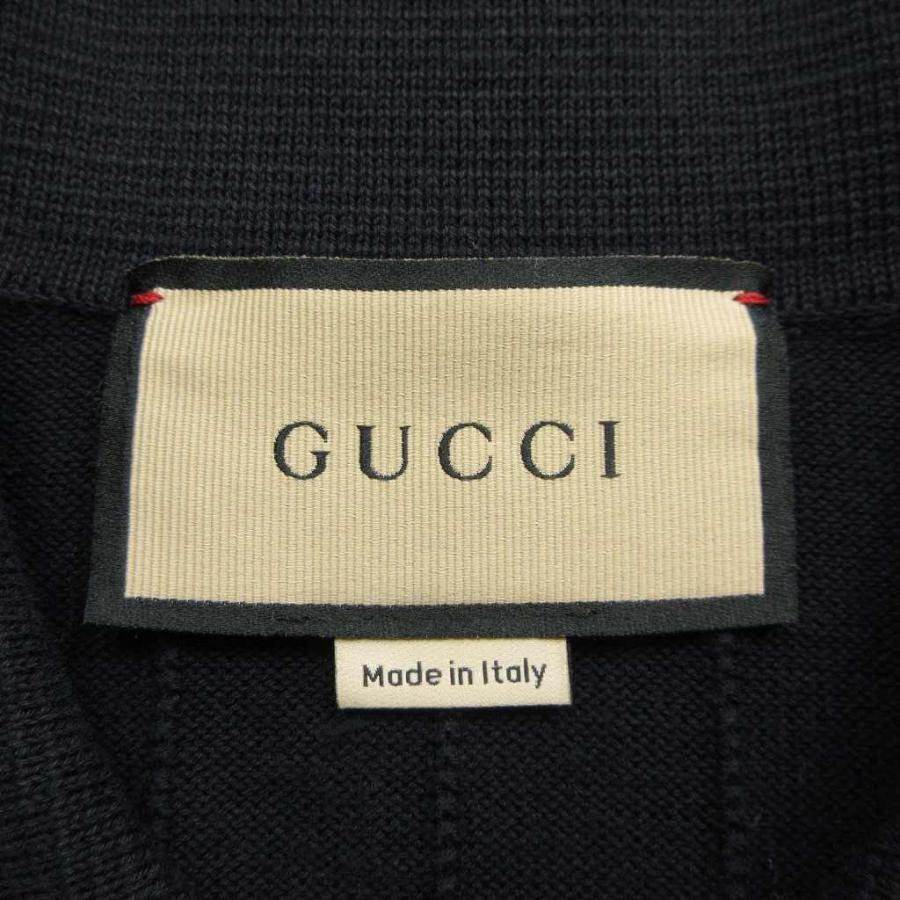 GUCCI 美品 23SS グッチ GG インターシャ ニット ポロシャツ GUCCI 美品 23SS グッチ GG インターシャ ニット ポロシャツ