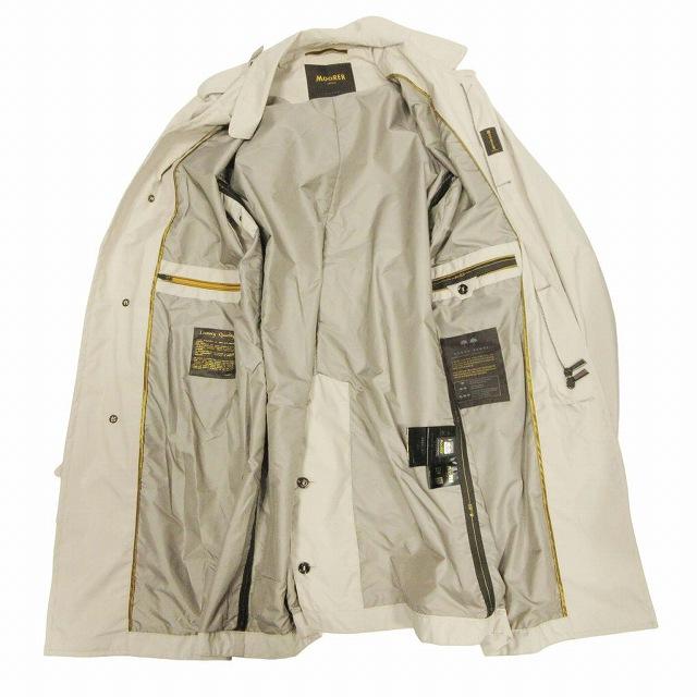 MOORER 新品 PREZ フーデッド トレンチコート50ウォータープルーフ MooRER - MOORER 新品 PREZ フーデッド トレンチコート50ウォーター