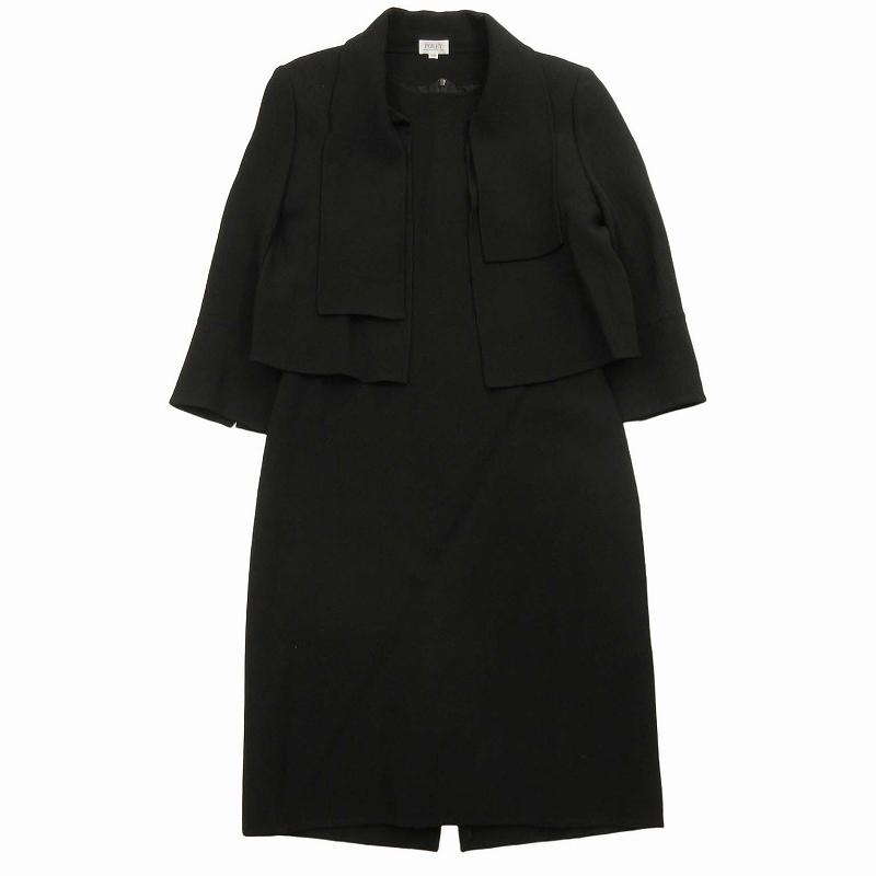 フォクシーブティック カシミヤ ショート丈ジャケット 黒