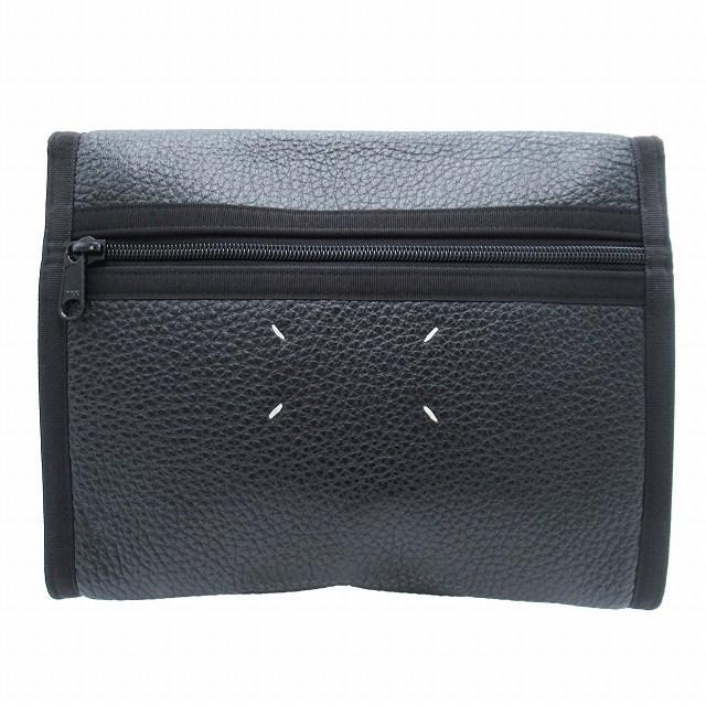 Maison Margiela / クラッチバッグ 4ステッチ ブラック レザー