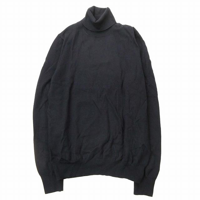 美品 グランサッソ GRAN SASSO メリノ ウール 12G タートルネック 
