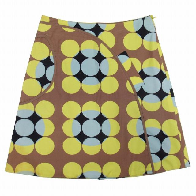 MARNI マルニ ドット柄 台形スカート コットン100％ 水玉 サークル 総  