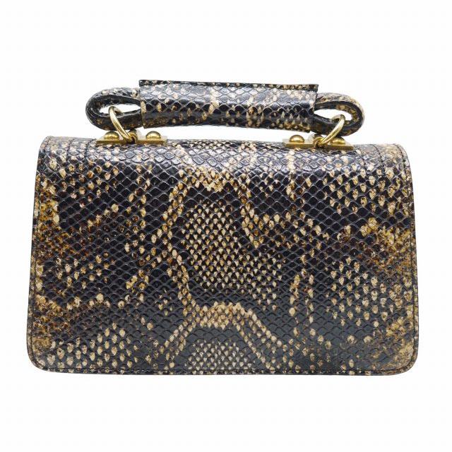 美品 20aw マルニ MARNI JULIETTE ジュリエット 2way ショルダーバッグ パイソン柄 トップハンドル 牛革 クロスボディ レザー カバン 鞄