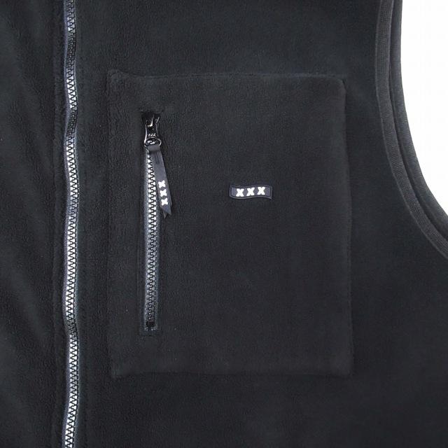 美品 24aw ゴッドセレクションXXX FLEECE VEST フリース素材 ベスト
