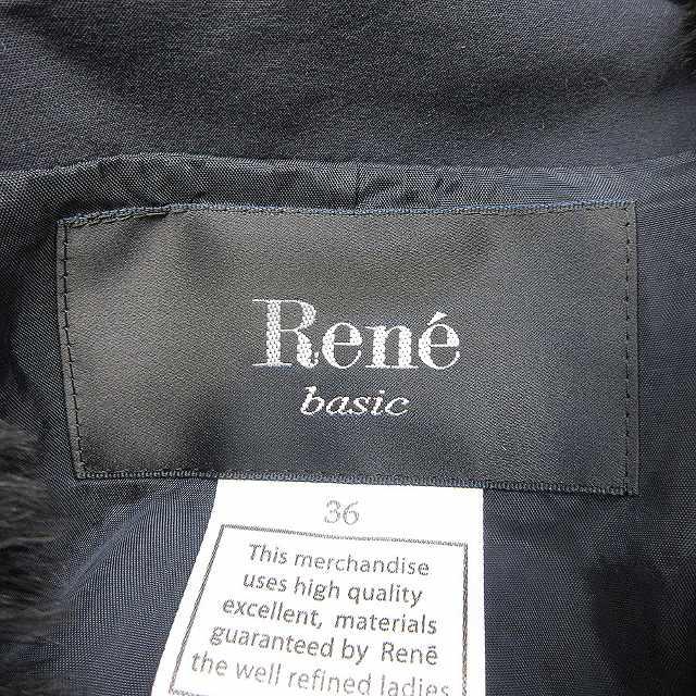 Rene（ルネ） 美品 衿ファー ダウン コート ジャケット ブルゾン 
