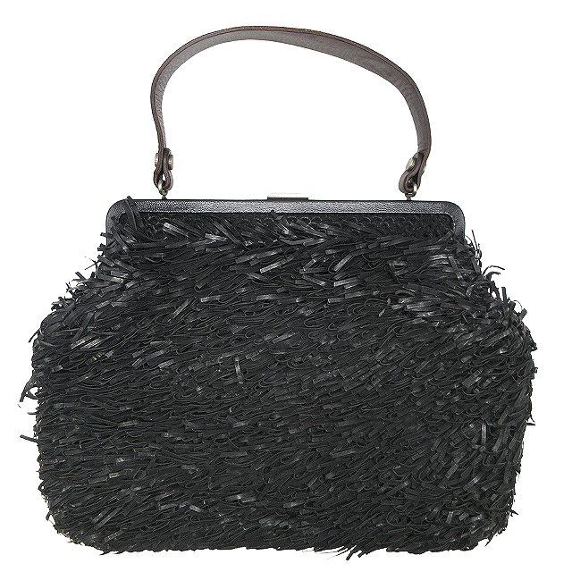 MARNI 美品 マルニ フリンジ テープ ハンド バッグ トート カバン 鞄 