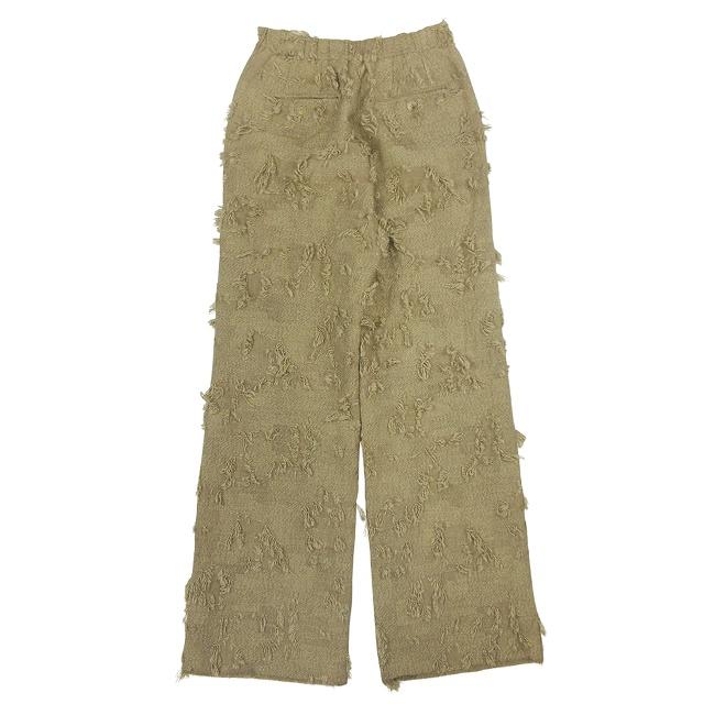 未使用品 23AW エリコカトリ ERiKOKATORi ripped wool pants