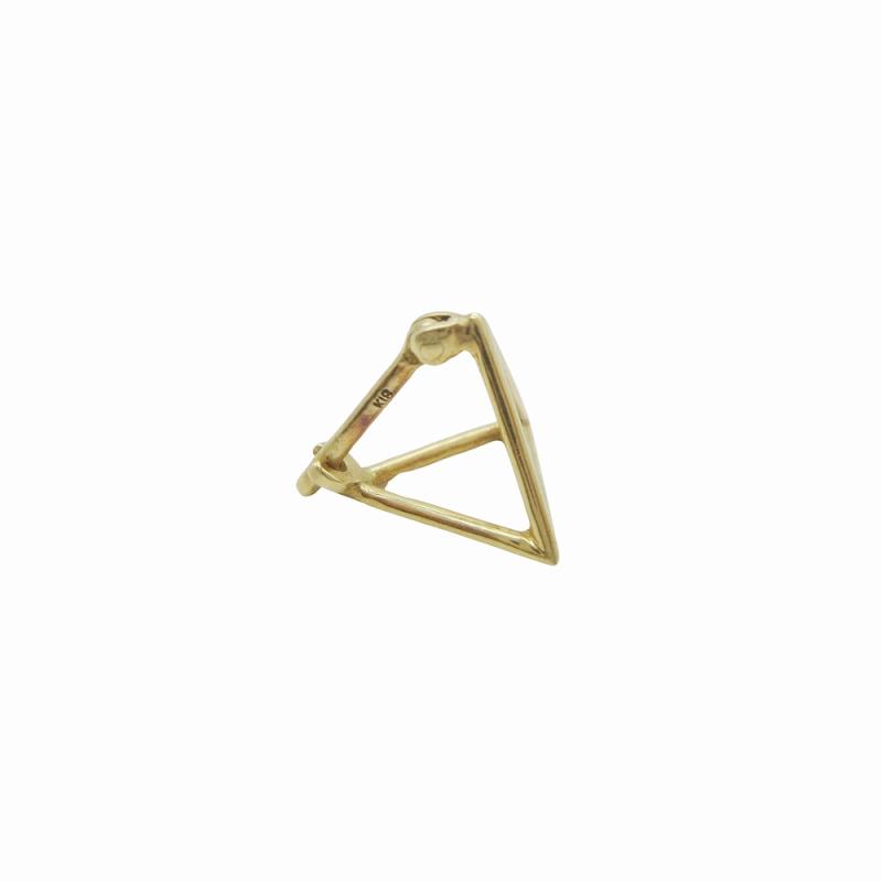 shihara TRIANGLE PIERCE 10 K18 ピアス シハラ