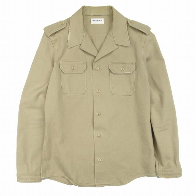 美品 サンローラン パリ SAINT LAURENT PARIS ミリタリー