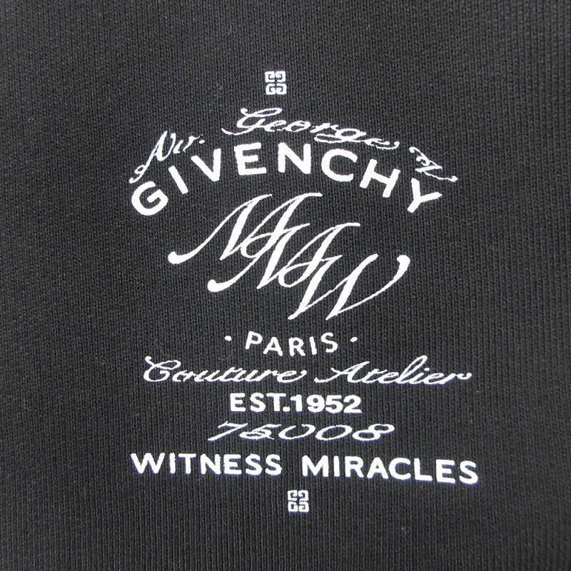 【中古】極美品 ジバンシィ GIVENCHY ロゴプリント クルーネック スウェット トップス プルオーバー 裏毛 XL 極美品 ジバンシィ GIVENCHY ロゴプリント クルーネック スウェット