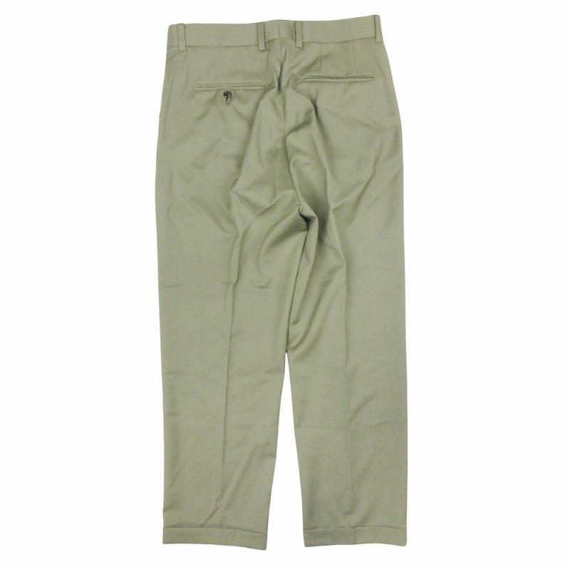 24SS WACKO MARIA ワコマリア スラックス パンツ カーキ 【公式通販】