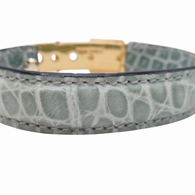 GUCCI 極美品 vintage オールドグッチ クロコレザー バングル ベルト 