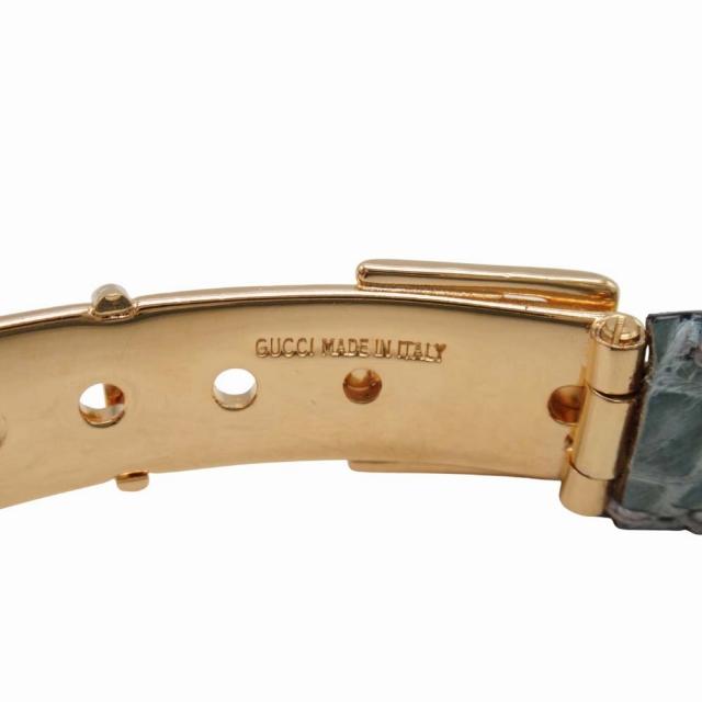 GUCCI 極美品 vintage オールドグッチ クロコレザー バングル ベルト 