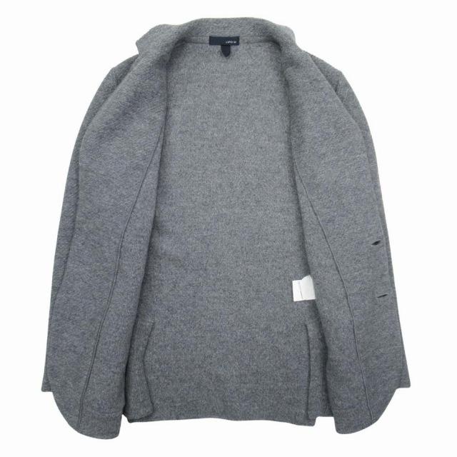 ラルディーニ LARDINI ウール100％ ニット テーラードジャケット 2B