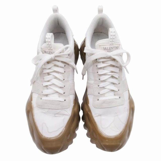 【中古】美品 20ss ヴァレンティノ ガラヴァーニ ROCK RUNNER PLUS ロックランナープラス スニーカー 43/28.0 白 美品 20ss ヴァレンティノ ガラヴァーニ ROCK RUNNER PLUS ロック