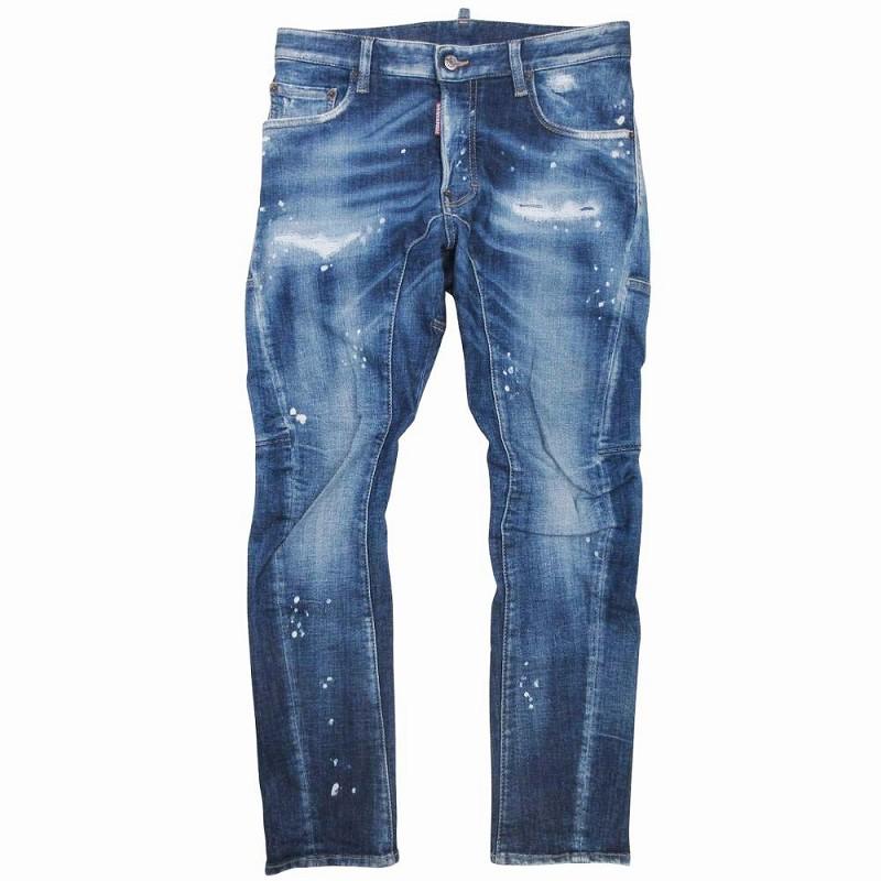 DSQUARED2ディースクエアードTIDYBIKERデニムパンツ DSQUARED2（ディースクエアード） ジーンズ Tidy Biker Jean タイディ