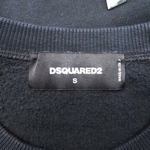 【中古】19ss ディースクエアード DSQUARED2 Dan Fit スウェットシャツ ラバーロゴ プリント 裏起毛 トレーナー DSQUARED2（ディースクエアード） 19ss DSQUARED2 Dan Fit スウェット