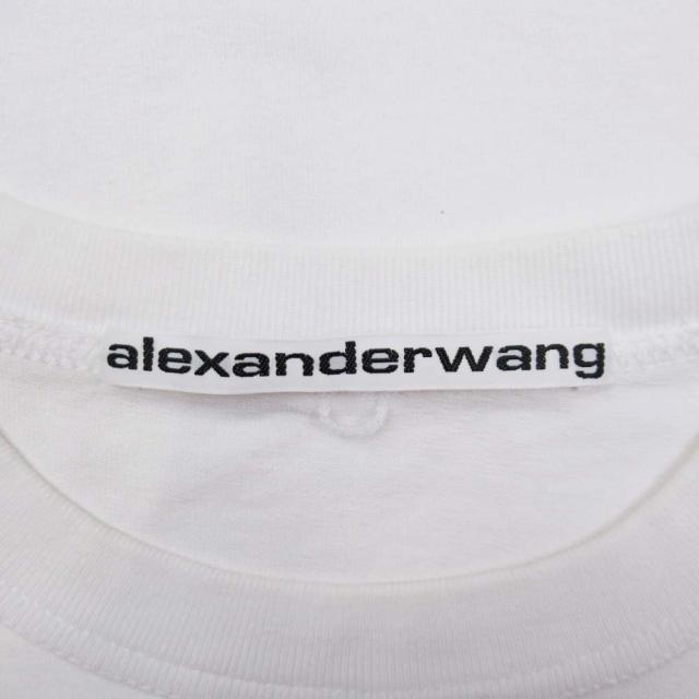 alexanderwang ホワイト 半袖Tシャツ alexanderwang アレキサンダーワング ハイツイストジャージー