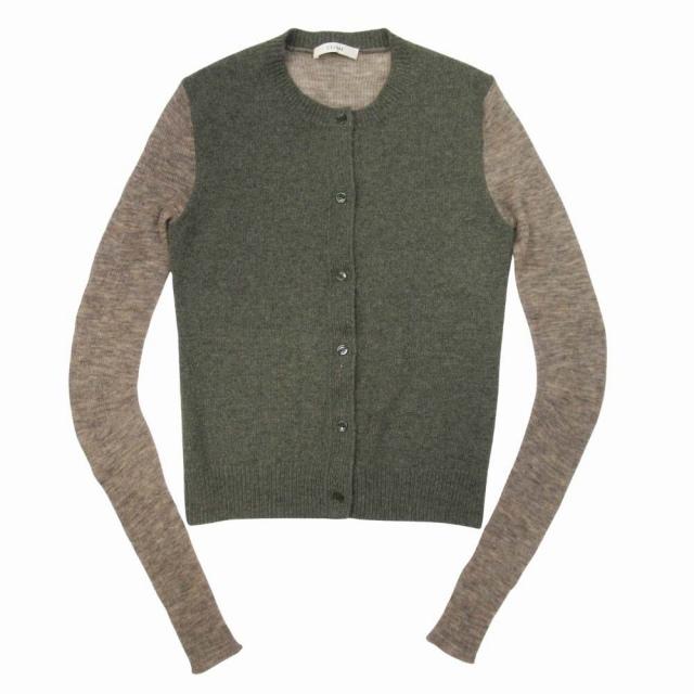 【中古】美品 セリーヌ CELINE by Phoebe Philo フィービー期 カシミヤ×アルパカ ニット カーディガン スイッチング CELINE（セリーヌ） 美品 CELINE by Phoebe Philo フィービー期