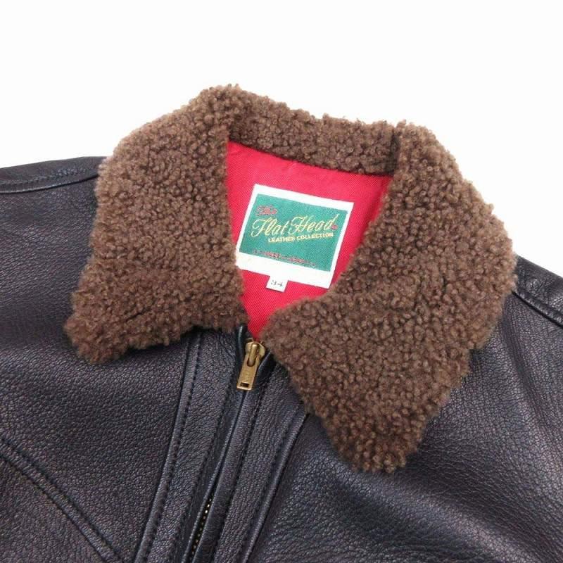 極美品 ザ フラットヘッド THE FLAT HEAD ディアスキン 鹿革 レザー