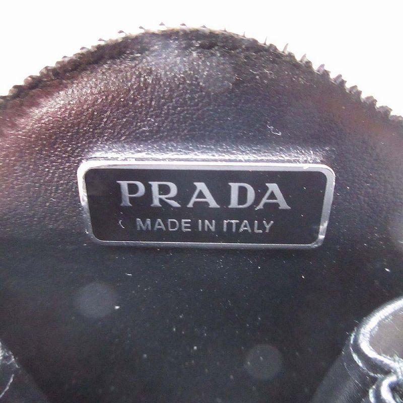 PRADA（プラダ） 美品 トライアングル ラウンド コインケース コイン