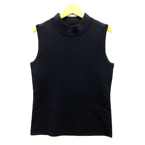 売り切れ必至 未使用品 セオリー Theory モックネック ノースリーブ ニット カットソー Lustrate Mini Text Shell ss ブラック 黒 S レディース ベクトル 古着 55 以上節約 Www Euronetbike Net