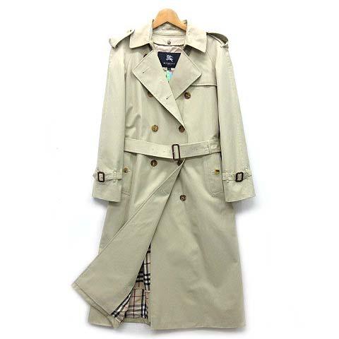 中古 バーバリー ロンドン Burberry London ロング トレンチ コート 裏地チェック ウール ライナー付き ベージュ 40 国内正規 美品 ベクトル 古着 013 ブランド古着販売のベクトル 通販 Yahoo ショッピング