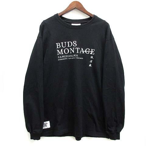 美品 BUDS MONTAGE BUDSPOOL 刺繍Tシャツ 舐達麻 ブラック fkip.unmul