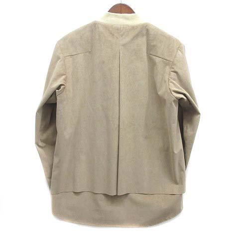 未使用品 エトセンス ETHOSENS マイクロファイバー シャツ スエード調